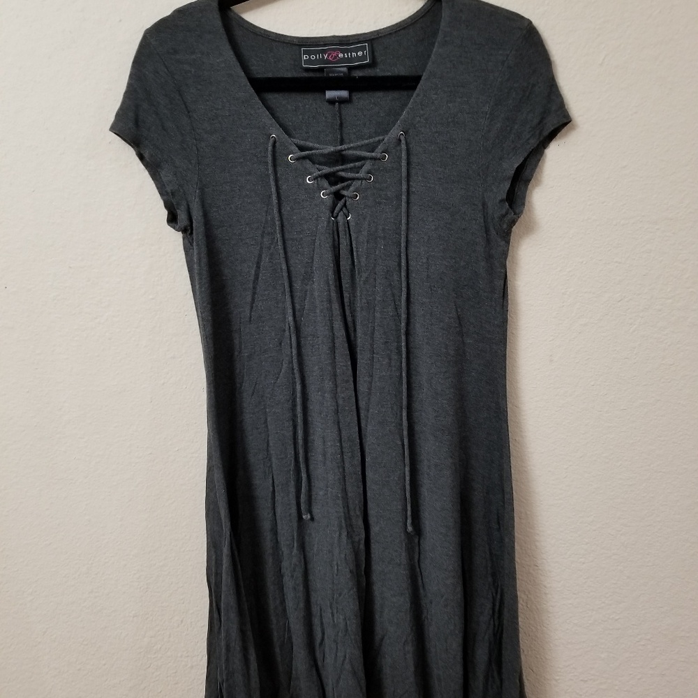 Dark Grey Criss cross Dress